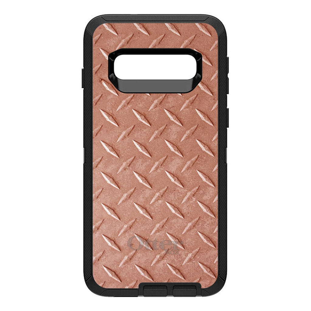 Orange Diamond Plate Steel Print OtterBox Defender Case for iPhone & Galaxy, view 9