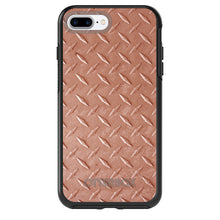 DistinctInk™ OtterBox Symmetry Series Case for Apple iPhone / Samsung Galaxy / Google Pixel - Orange Diamond Plate Steel Print