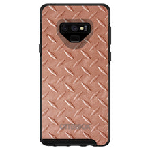 DistinctInk™ OtterBox Symmetry Series Case for Apple iPhone / Samsung Galaxy / Google Pixel - Orange Diamond Plate Steel Print