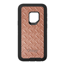 DistinctInk™ OtterBox Defender Series Case for Apple iPhone / Samsung Galaxy / Google Pixel - Orange Diamond Plate Steel Print