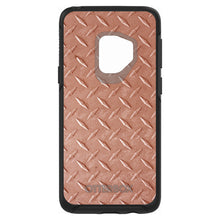 DistinctInk™ OtterBox Symmetry Series Case for Apple iPhone / Samsung Galaxy / Google Pixel - Orange Diamond Plate Steel Print