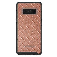 DistinctInk™ OtterBox Symmetry Series Case for Apple iPhone / Samsung Galaxy / Google Pixel - Orange Diamond Plate Steel Print
