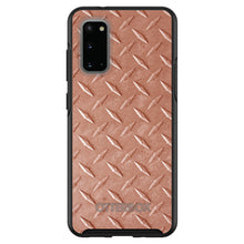 DistinctInk™ OtterBox Symmetry Series Case for Apple iPhone / Samsung Galaxy / Google Pixel - Orange Diamond Plate Steel Print