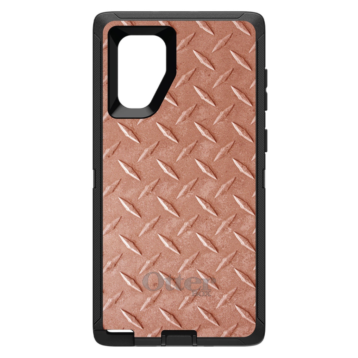 Orange Diamond Plate Steel Print OtterBox Defender Case for iPhone & Galaxy, view 14