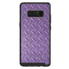 DistinctInk™ OtterBox Symmetry Series Case for Apple iPhone / Samsung Galaxy / Google Pixel - Purple Diamond Plate Steel Print