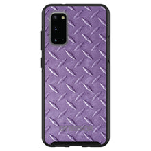 DistinctInk™ OtterBox Symmetry Series Case for Apple iPhone / Samsung Galaxy / Google Pixel - Purple Diamond Plate Steel Print