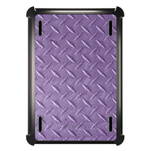 DistinctInk™ OtterBox Defender Series Case for Apple iPad / iPad Pro / iPad Air / iPad Mini - Purple Diamond Plate Steel Print
