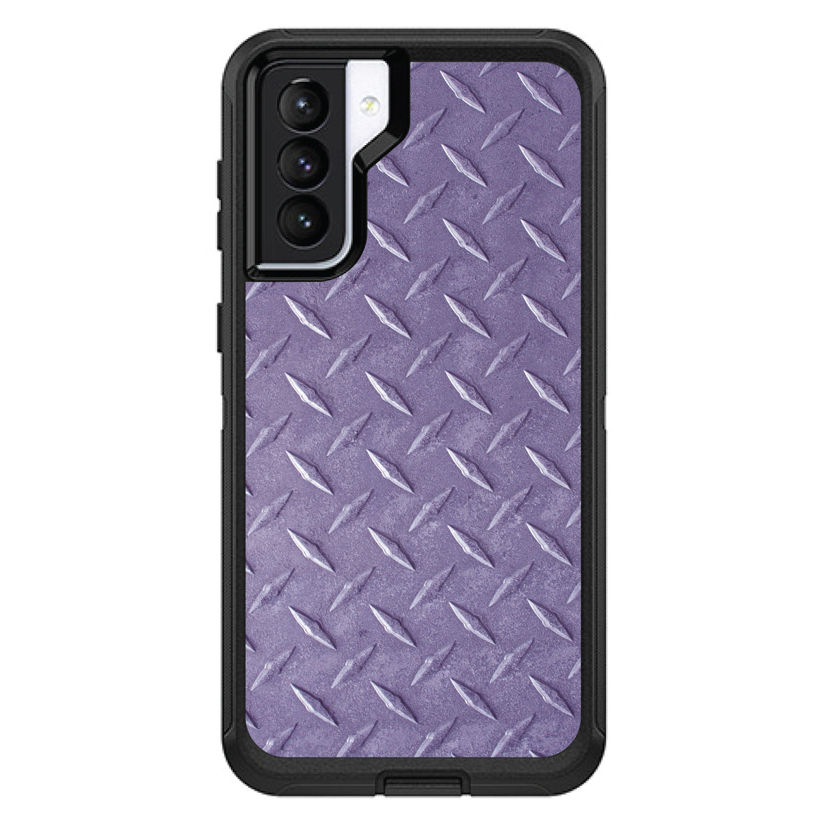 Purple Diamond Plate Steel Print OtterBox Defender Case for iPhone & Galaxy, view 5