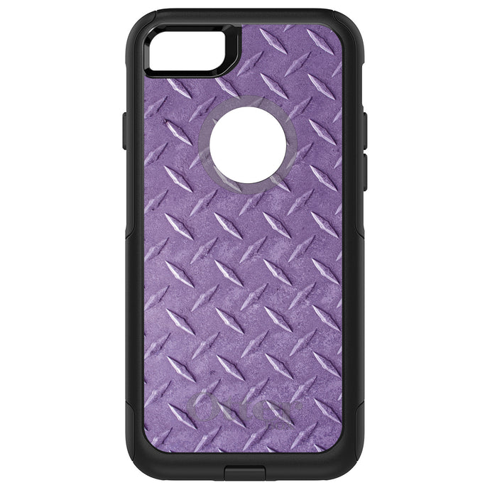 DistinctInk OtterBox Commuter Series Case for Apple iPhone or Samsung Galaxy - Purple Diamond Plate Steel Print
