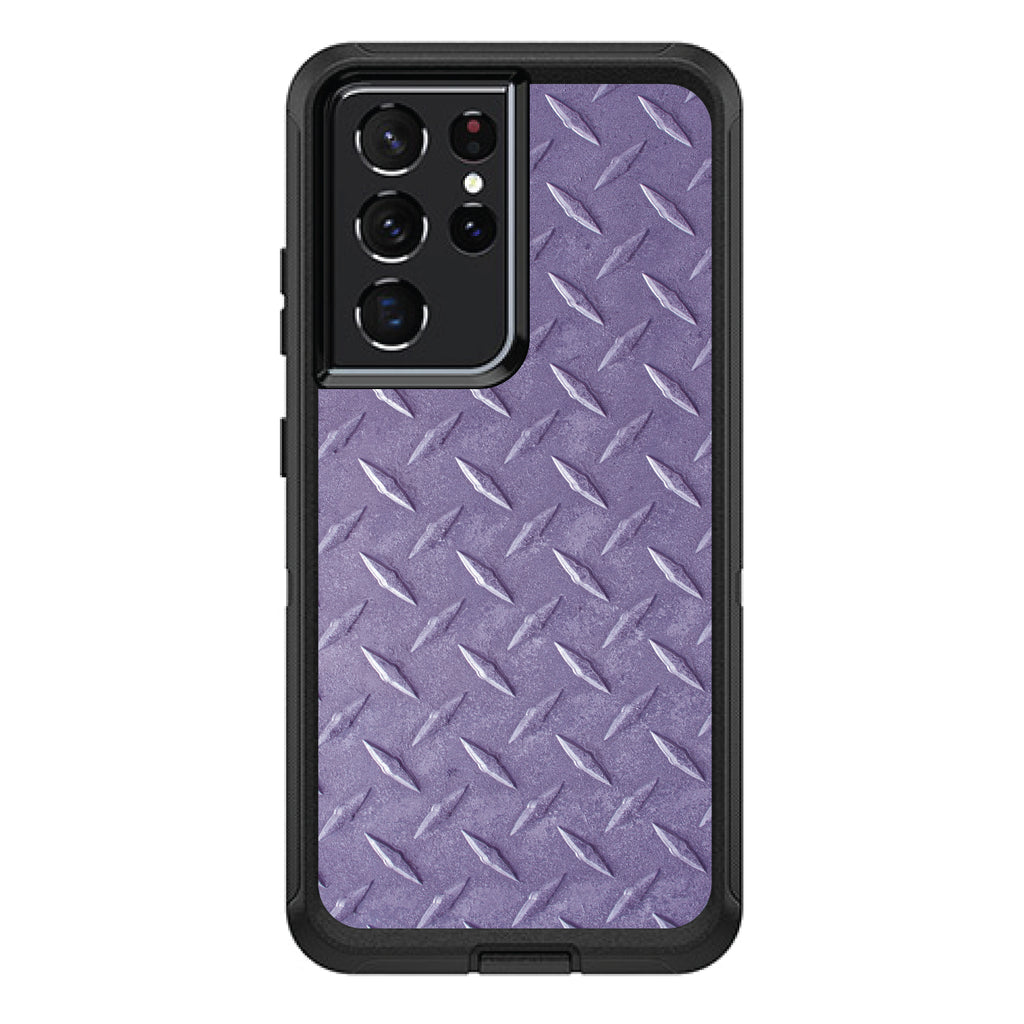 Purple Diamond Plate Steel Print OtterBox Defender Case for iPhone & Galaxy, view 7