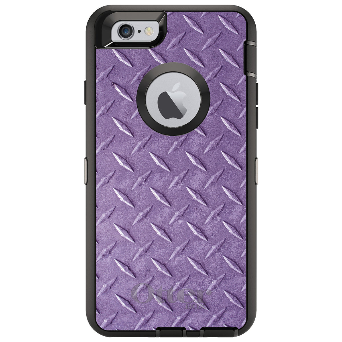 Purple Diamond Plate Steel Print OtterBox Defender Case for iPhone & Galaxy, view 4