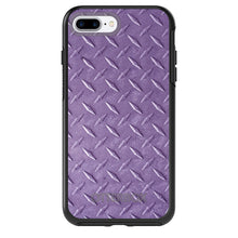DistinctInk™ OtterBox Symmetry Series Case for Apple iPhone / Samsung Galaxy / Google Pixel - Purple Diamond Plate Steel Print
