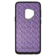 DistinctInk™ OtterBox Symmetry Series Case for Apple iPhone / Samsung Galaxy / Google Pixel - Purple Diamond Plate Steel Print