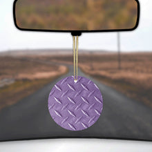 Purple Diamond Plate Steel Image Print Ceramic Ornament