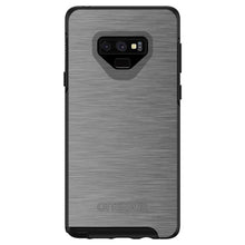 DistinctInk™ OtterBox Symmetry Series Case for Apple iPhone / Samsung Galaxy / Google Pixel - Grey Silver Stainless Steel Print Print