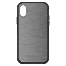 DistinctInk™ OtterBox Symmetry Series Case for Apple iPhone / Samsung Galaxy / Google Pixel - Grey Silver Stainless Steel Print Print