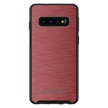 DistinctInk™ OtterBox Symmetry Series Case for Apple iPhone / Samsung Galaxy / Google Pixel - Red Stainless Steel Print