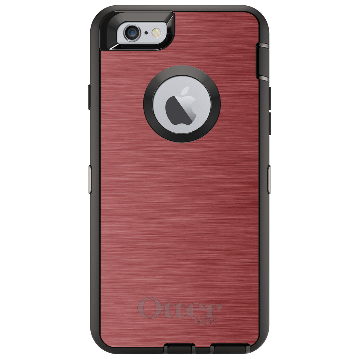 Red Stainless Steel Print OtterBox Defender Case for iPhone & Galaxy, view 4