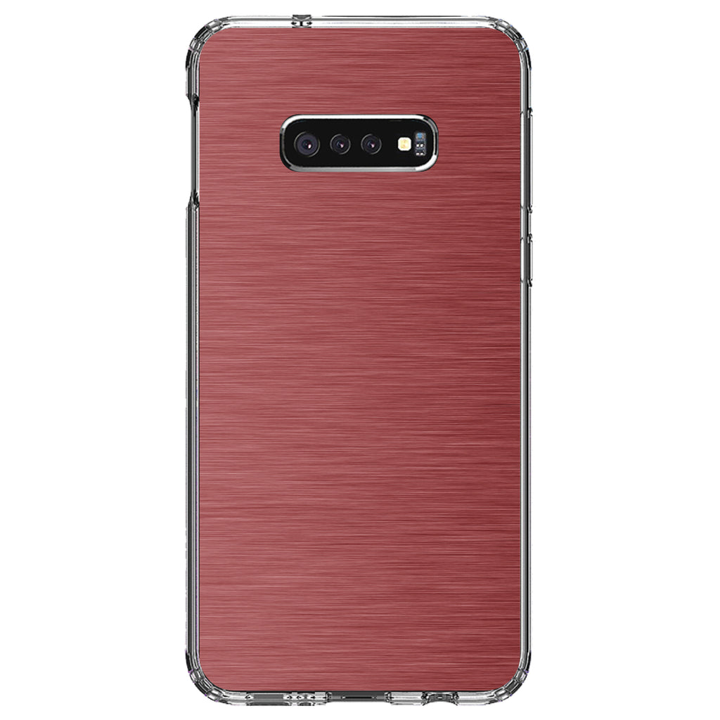 Red Stainless Steel Image Print Clear Shockproof iPhone Case, view 18