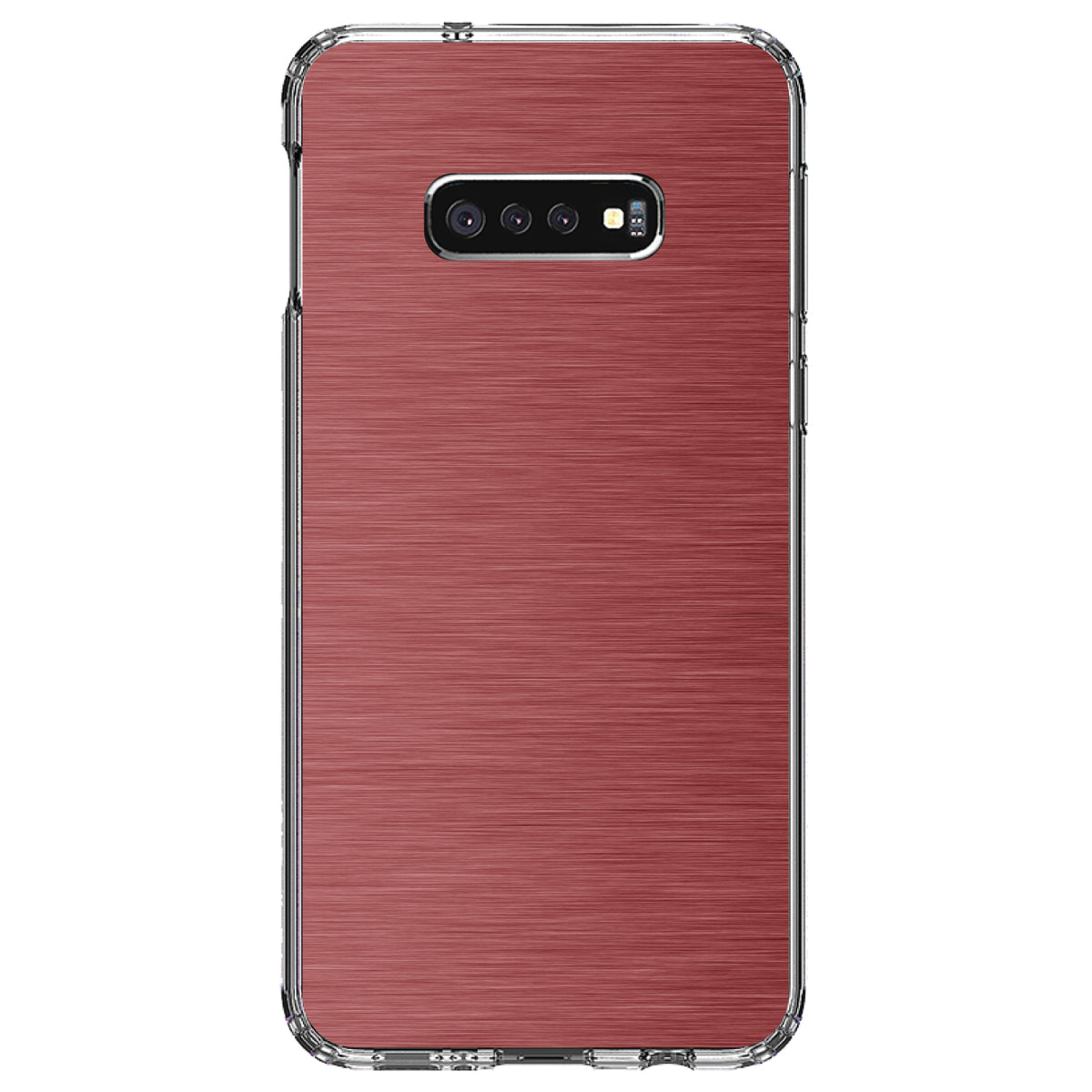 Red Stainless Steel Image Print Clear Shockproof iPhone Case, view 18
