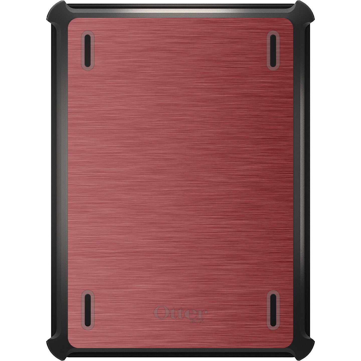 DistinctInk™ OtterBox Defender Series Case for Apple iPad / iPad Pro / iPad Air / iPad Mini - Red Stainless Steel Print