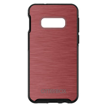 DistinctInk™ OtterBox Symmetry Series Case for Apple iPhone / Samsung Galaxy / Google Pixel - Red Stainless Steel Print