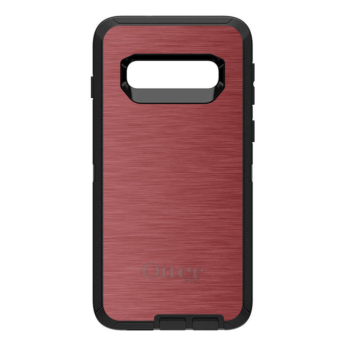 Red Stainless Steel Print OtterBox Defender Case for iPhone & Galaxy, view 9