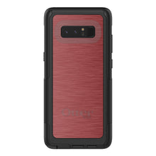 DistinctInk™ OtterBox Commuter Series Case for Apple iPhone or Samsung Galaxy - Red Stainless Steel Print