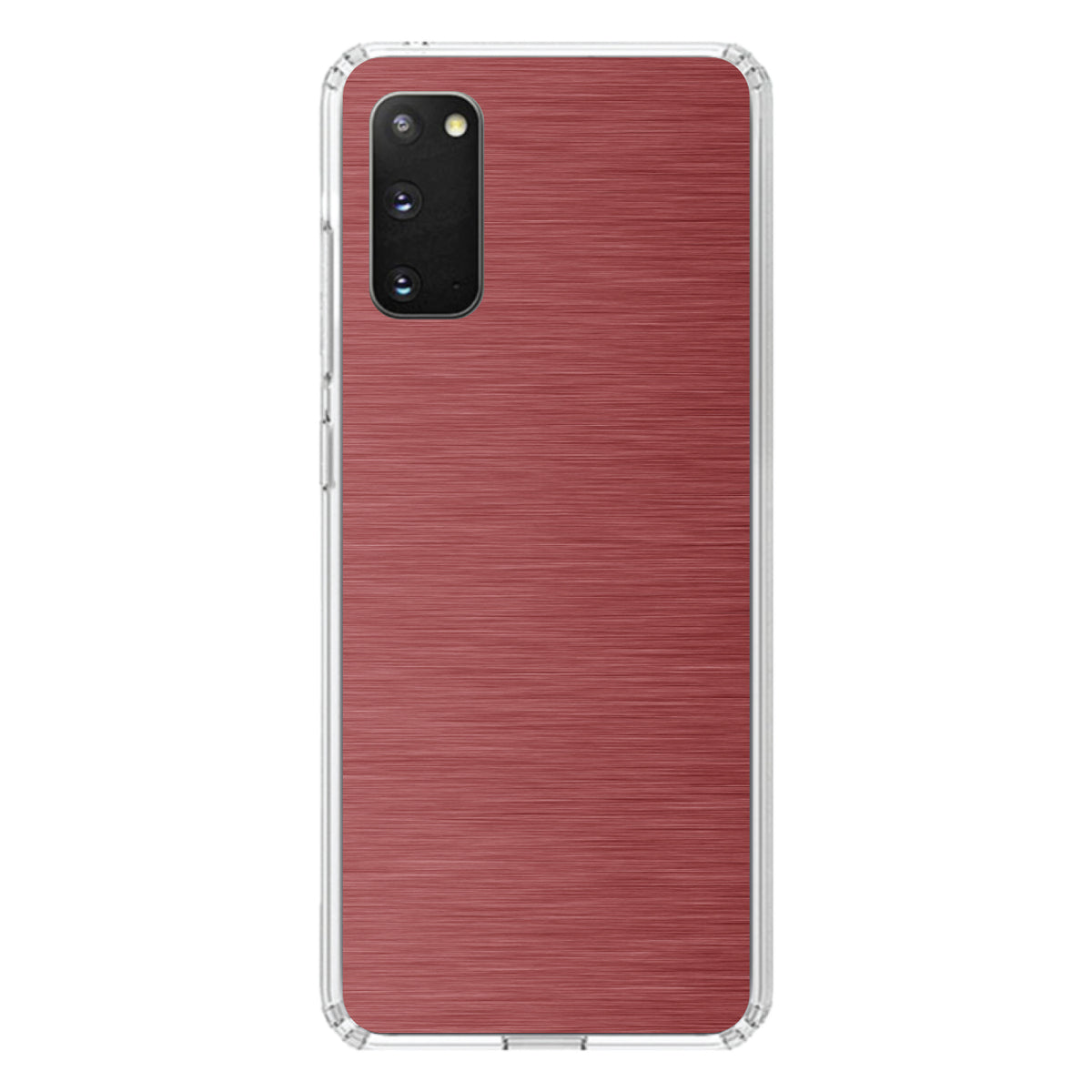 Red Stainless Steel Image Print Clear Shockproof iPhone Case, view 13