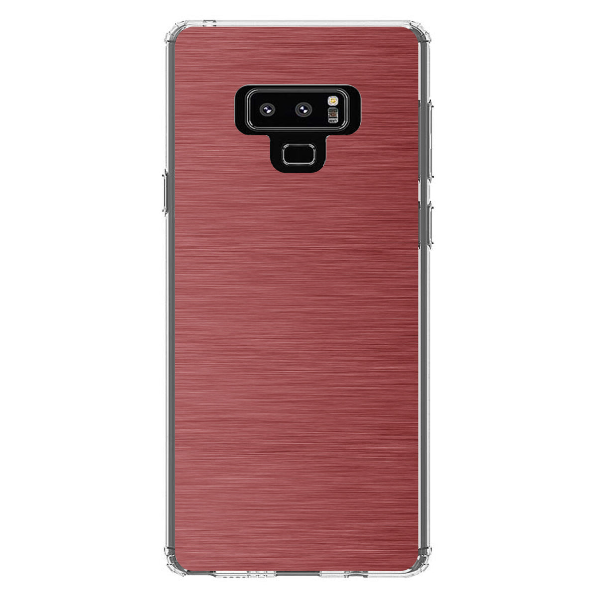 Red Stainless Steel Image Print Clear Shockproof iPhone Case, view 11