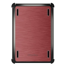 DistinctInk™ OtterBox Defender Series Case for Apple iPad / iPad Pro / iPad Air / iPad Mini - Red Stainless Steel Print