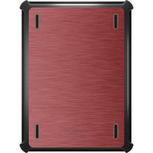 DistinctInk™ OtterBox Defender Series Case for Apple iPad / iPad Pro / iPad Air / iPad Mini - Red Stainless Steel Print