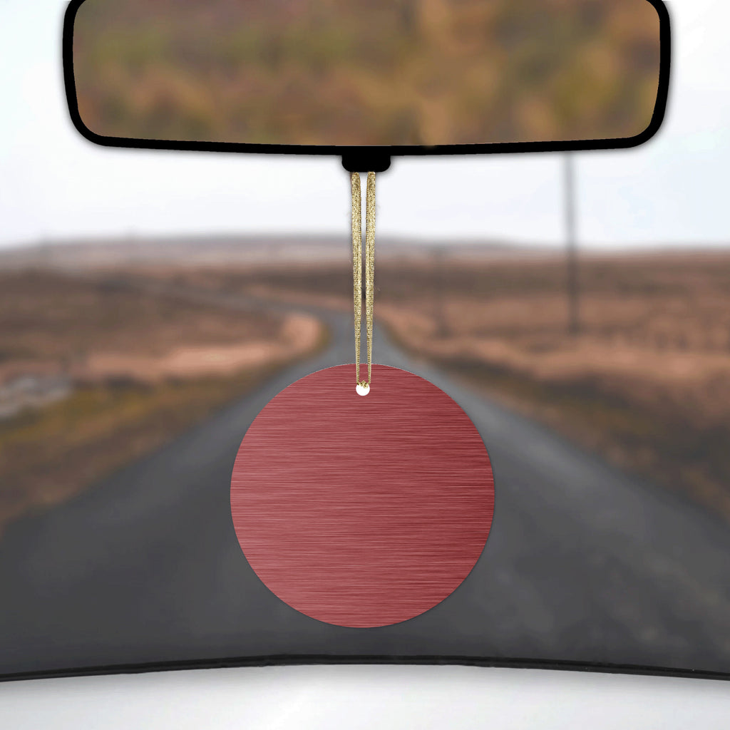 Red Stainless Steel Image Print Ceramic Ornament, view 3