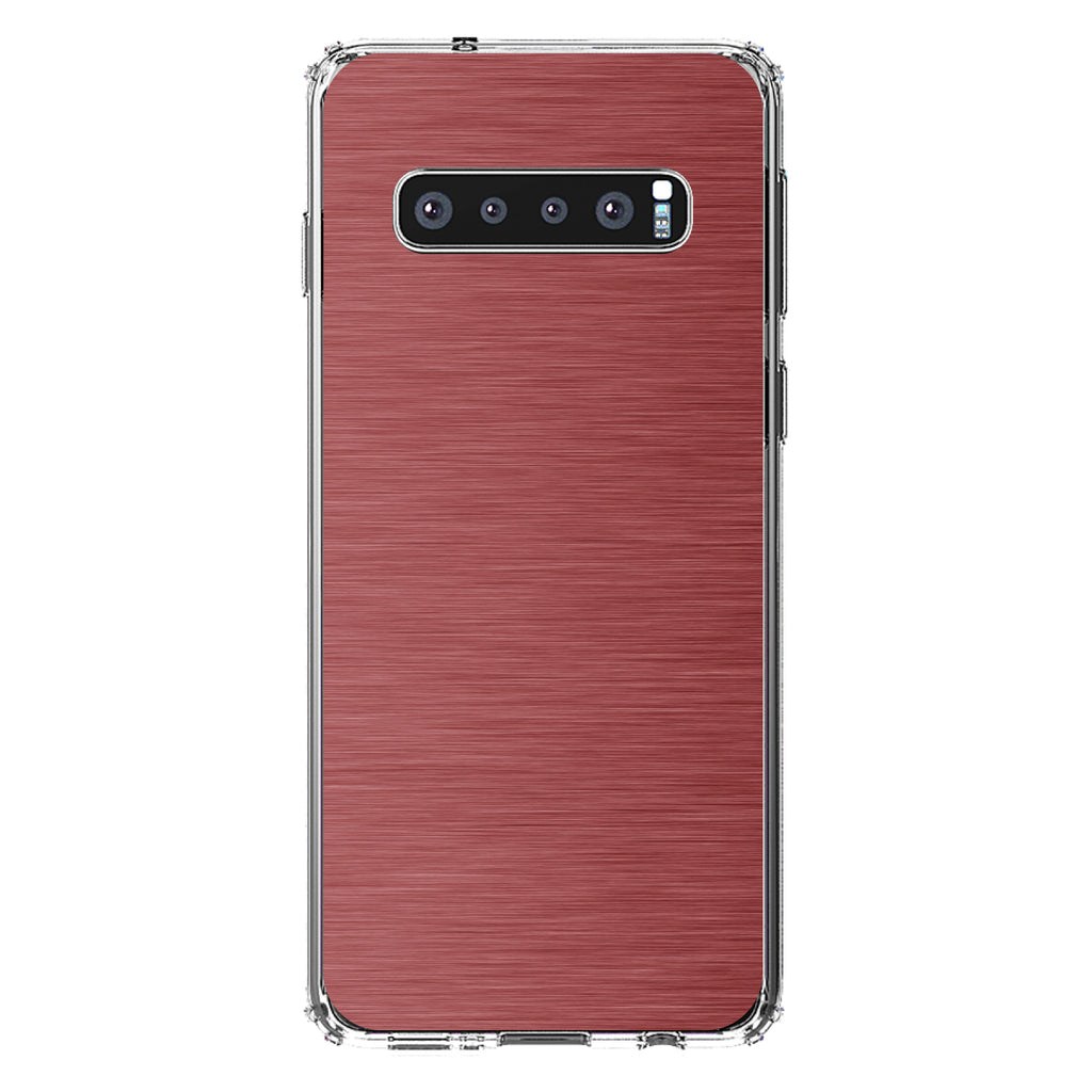 Red Stainless Steel Image Print Clear Shockproof iPhone Case, view 16