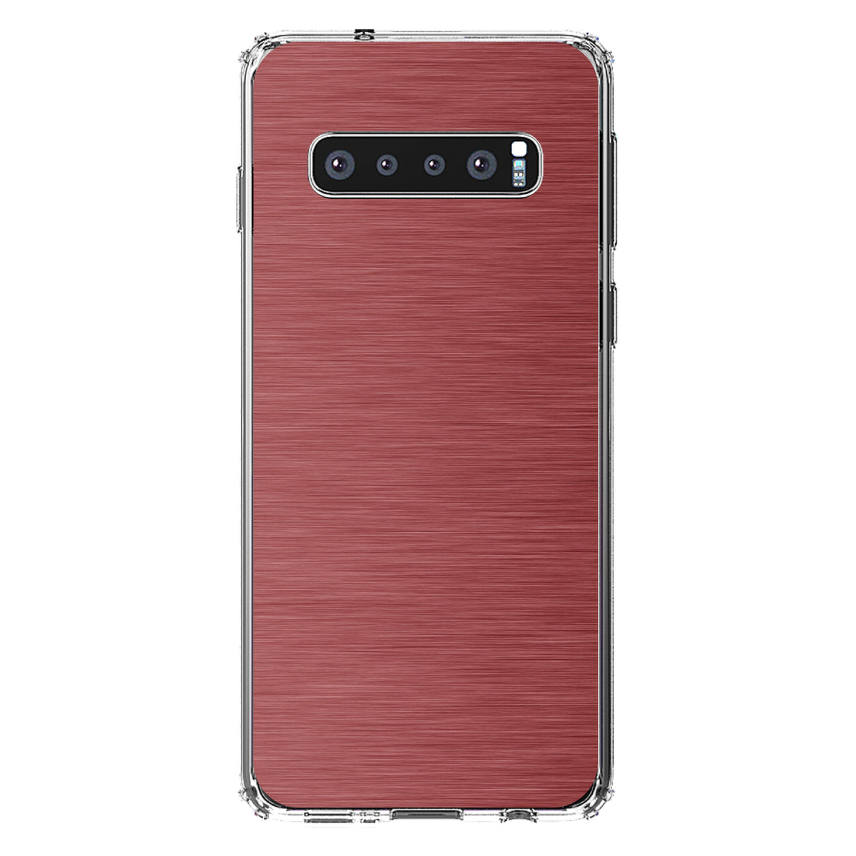Red Stainless Steel Image Print Clear Shockproof iPhone Case, view 16