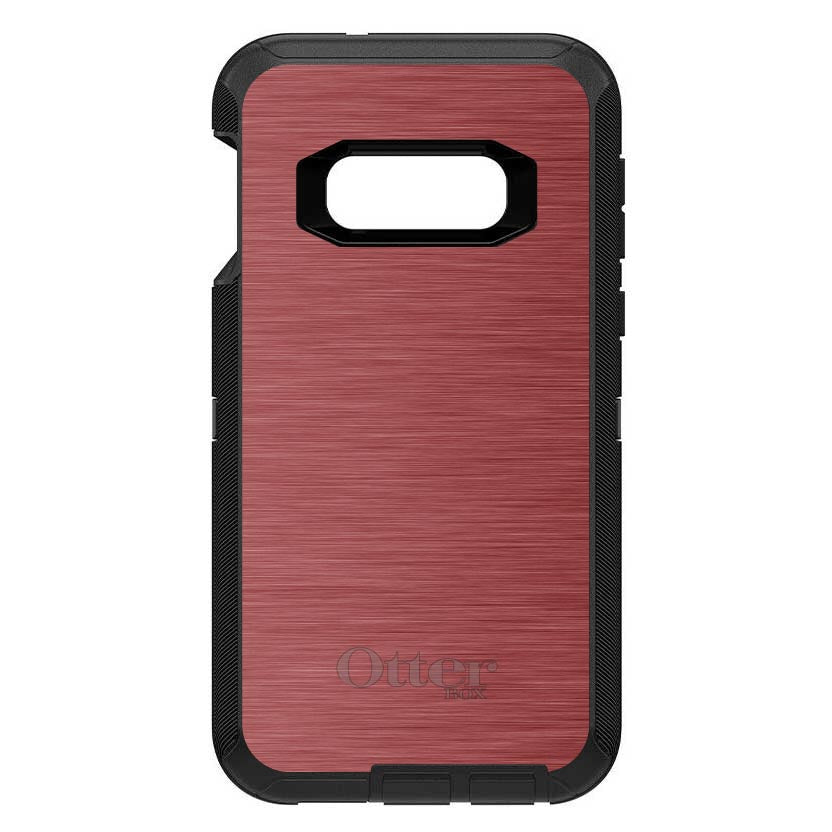 Red Stainless Steel Print OtterBox Defender Case for iPhone & Galaxy, view 10