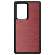 DistinctInk™ OtterBox Defender Series Case for Apple iPhone / Samsung Galaxy / Google Pixel - Red Stainless Steel Print