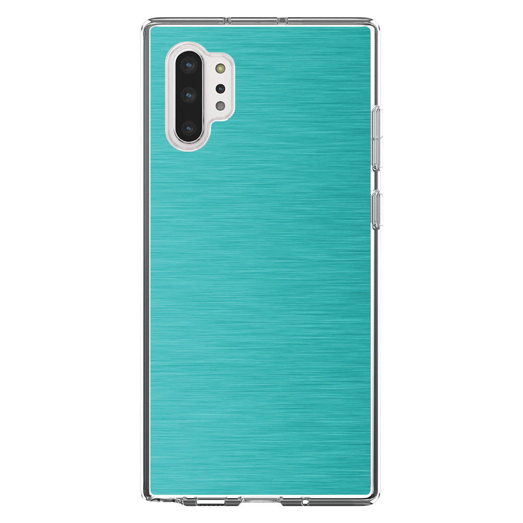 Teal Stainless Steel Image Print Clear Shockproof iPhone Case, view 10