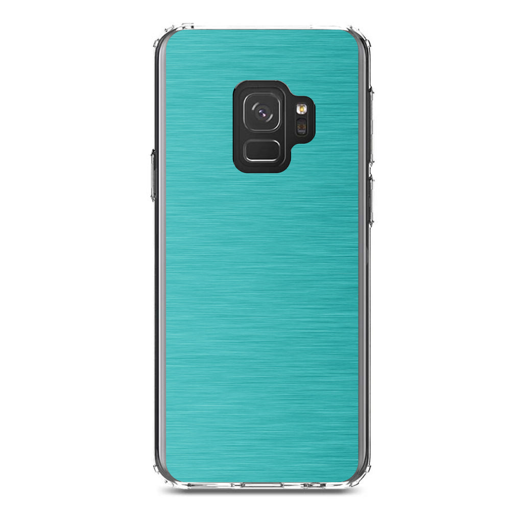 Teal Stainless Steel Image Print Clear Shockproof iPhone Case, view 19