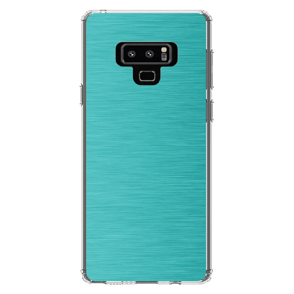 Teal Stainless Steel Image Print Clear Shockproof iPhone Case, view 11