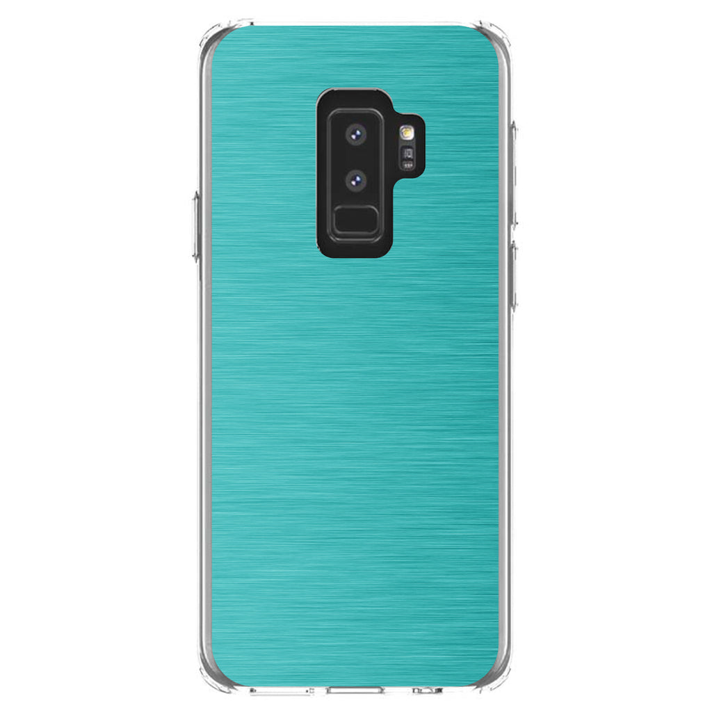 Teal Stainless Steel Image Print Clear Shockproof iPhone Case, view 20