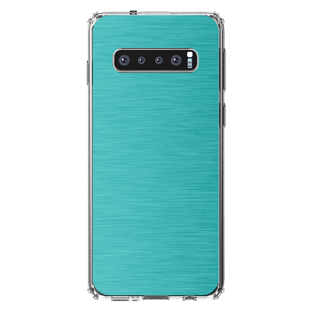 Teal Stainless Steel Image Print Clear Shockproof iPhone Case, view 16