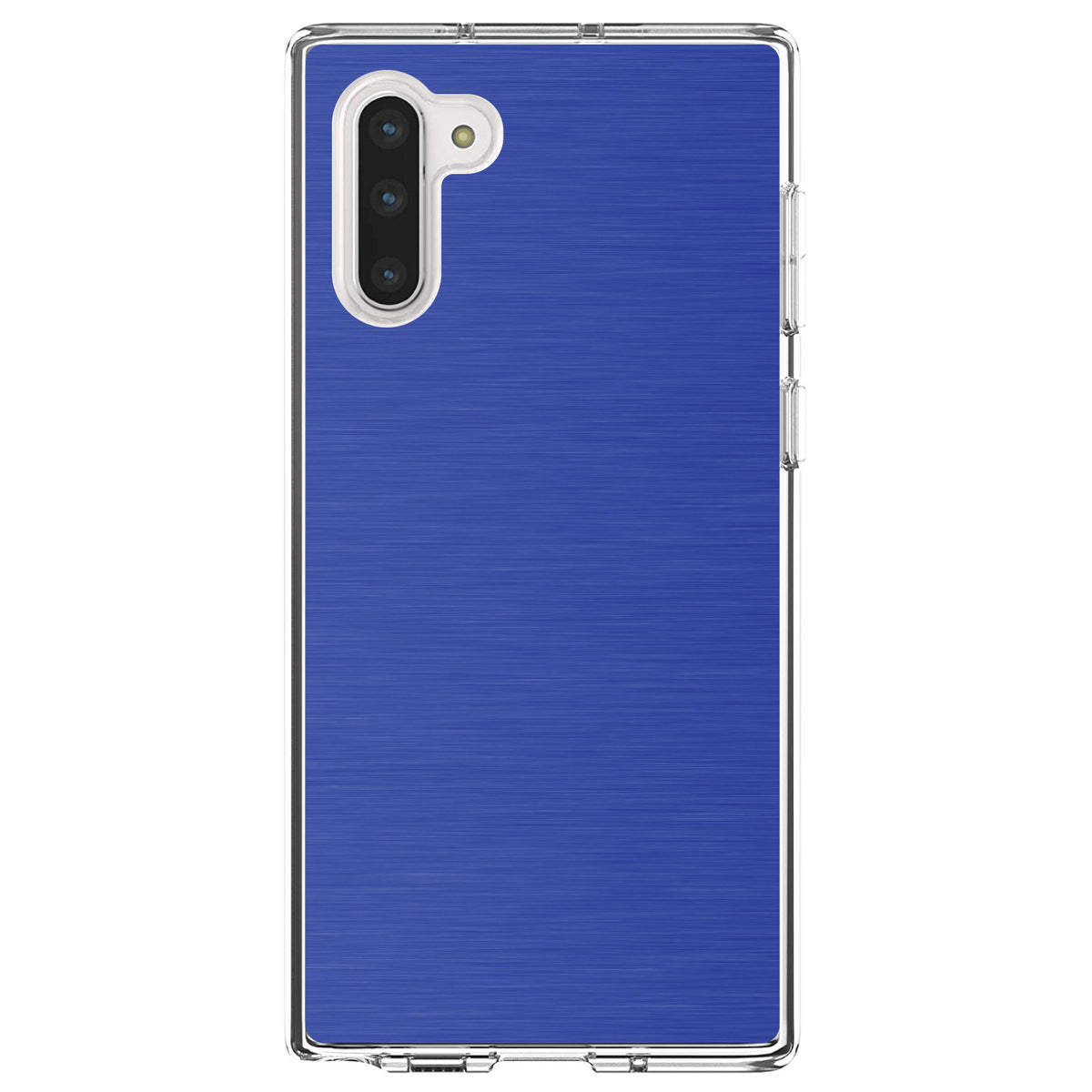Blue Stainless Steel Image Print Clear Shockproof iPhone Case, view 9