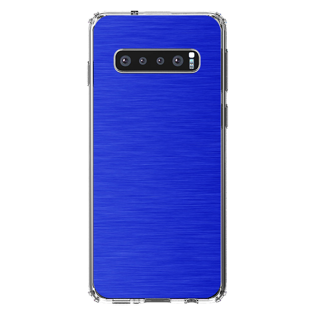 Blue Stainless Steel Image Print Clear Shockproof iPhone Case, view 16