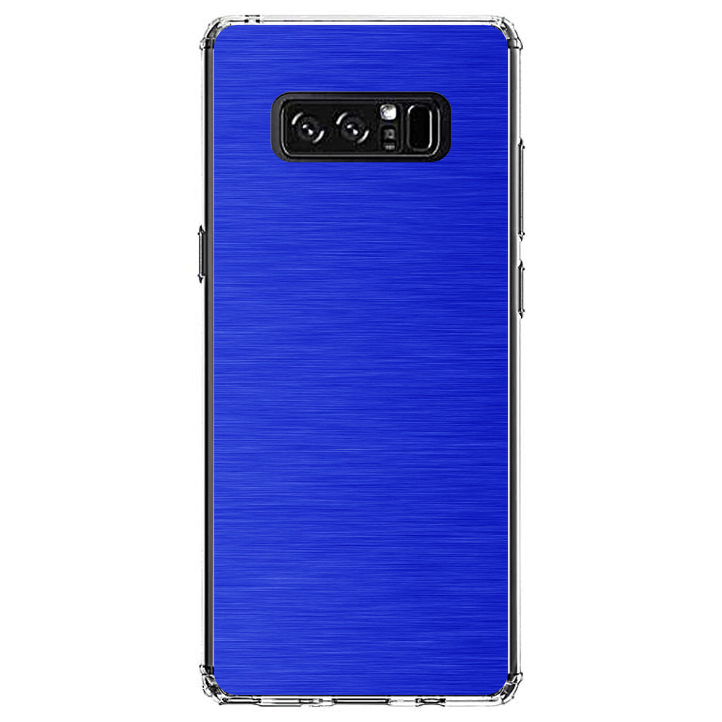 Blue Stainless Steel Image Print Clear Shockproof iPhone Case, view 12