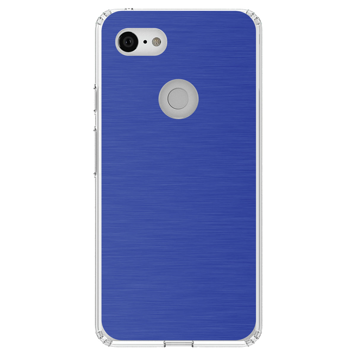 Blue Stainless Steel Image Print Clear Shockproof iPhone Case, view 21