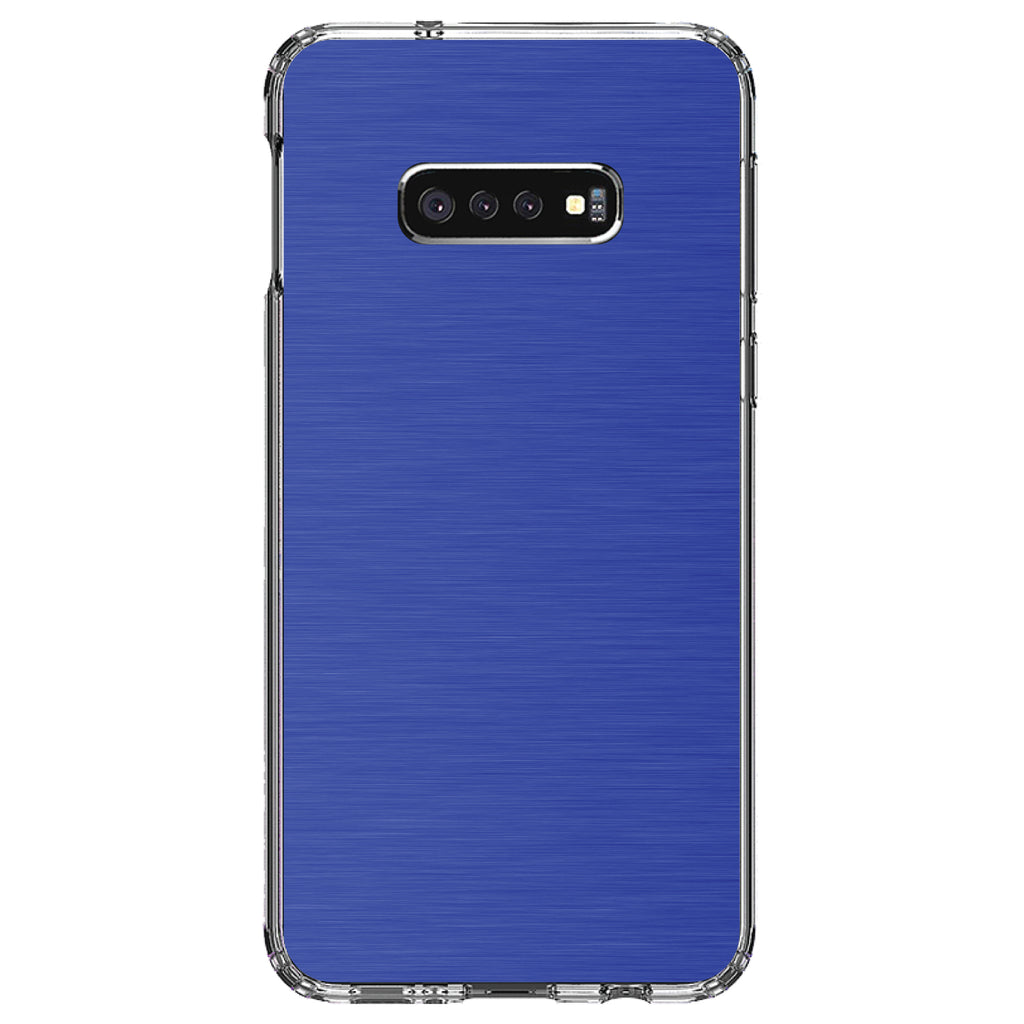 Blue Stainless Steel Image Print Clear Shockproof iPhone Case, view 18