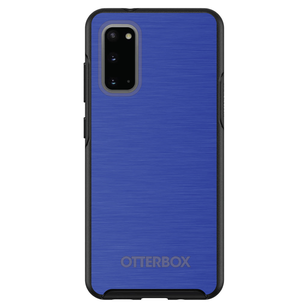 Blue Stainless Steel Print OtterBox Symmetry Case for iPhone & Galaxy, view 5