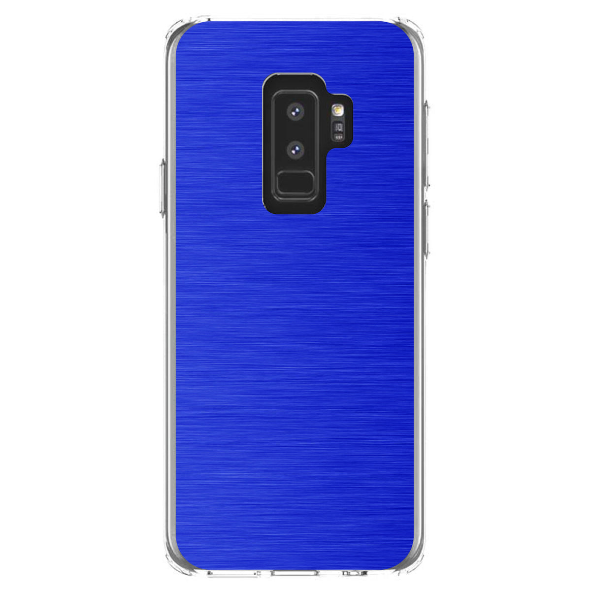 Blue Stainless Steel Image Print Clear Shockproof iPhone Case, view 20