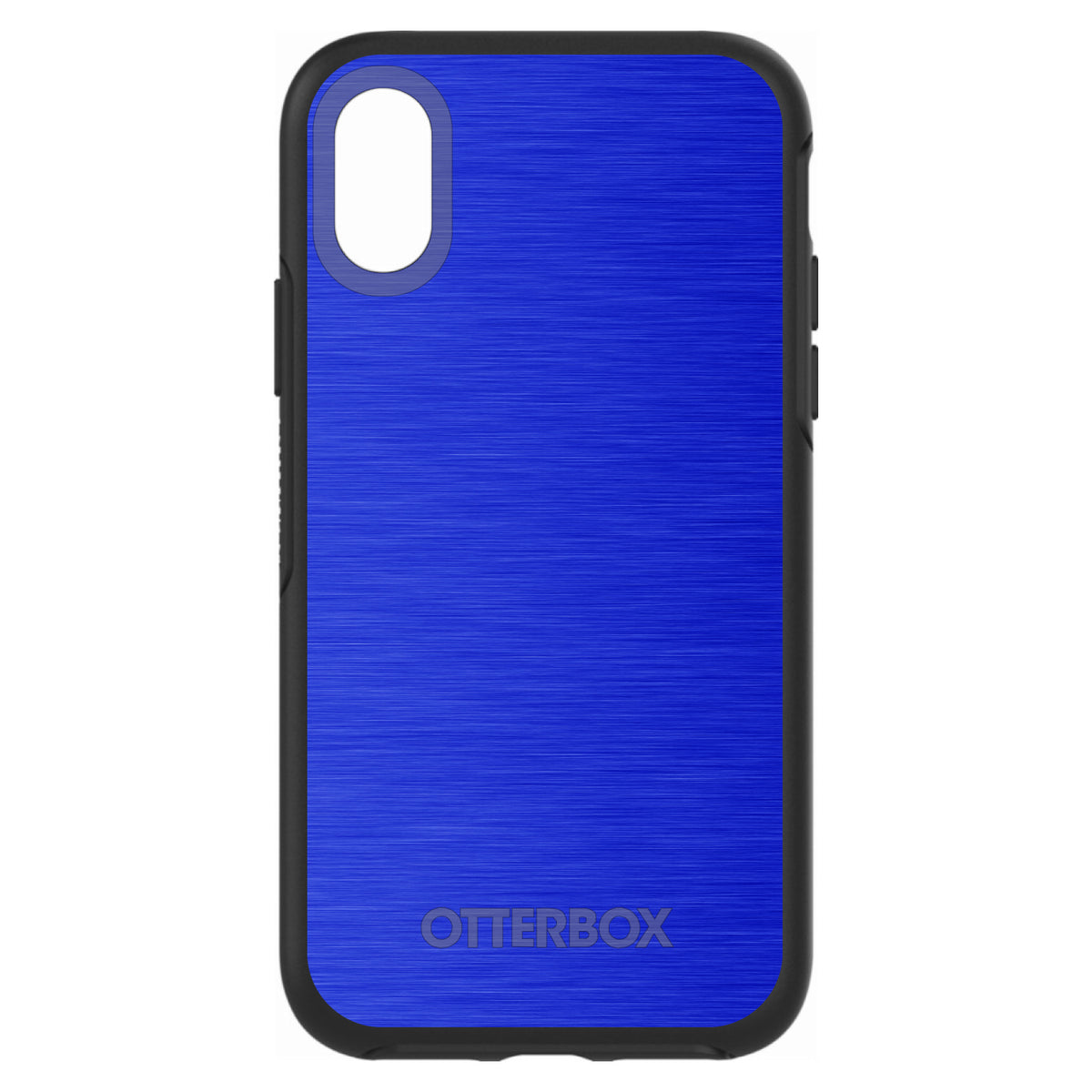Blue Stainless Steel Print OtterBox Symmetry Case for iPhone & Galaxy, view 4